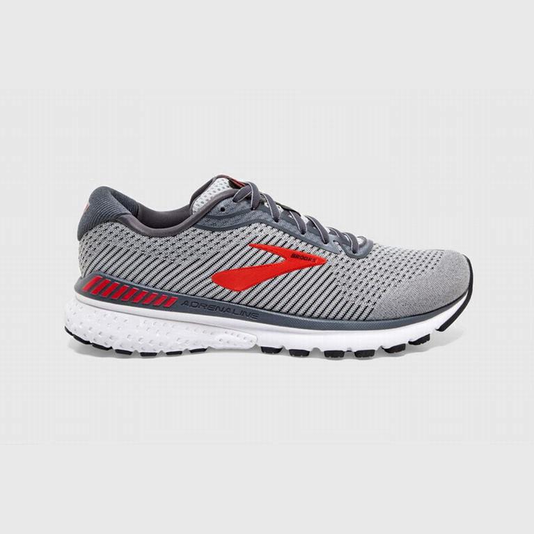 Brooks Adrenaline Gts 20 Australia - Men's Road Running Shoes - Red/Grey (762958-UBH)